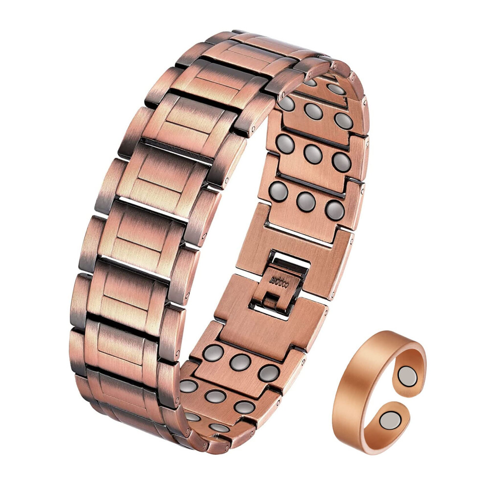 Jecanori 3X Ultra Strength Magnetic Bracelet For Men Copper Bracelet | 57 8655544797446