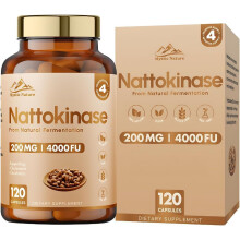 Nattokinase 120 Capsules | 200 MG 4000 FU Per Capsule | 100%