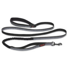 Halti Active Lead Size Large, Black, Award-Winning Bungee Dog Lead, Shock-Absorbing Anti-Pull Dog Leash, All-in-One Neoprene Padded Belt & L