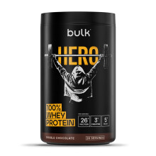 Bulk Hero Whey Protein Powder | Double Chocolate | 26 Servings | 26g Protein + 3g Creatine | 5g BCAAs | Low Sugar | Fast Absorption | Isolate, Hydroly