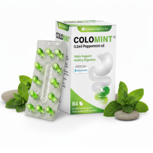 Colomint Peppermint Oil Capsules – Natural IBS Relief & Bloating Relief – 84 Gastro-Resistant Peppermint Capsules (0.2ml) – IBS Supplements for