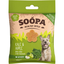 Soopa Kale & Apple Bites, Dog Treats, Grain-Free, 50g