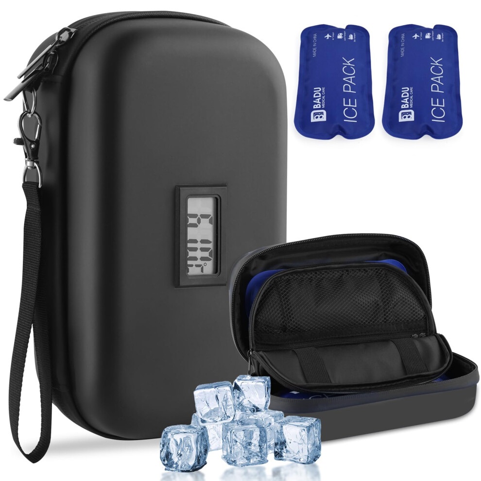 Himduze Insulin Cooler Bag | Travel Suitcase Tsa Approved Refrigerated Medicine Cooler 8438289661155