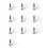10X 1 Way /OFF 220V Wireless Remote Control  Digital Remote Control  for Lamp & Light HT035 1