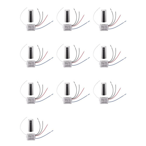 10X 1 Way /OFF 220V Wireless Remote Control  Digital Remote Control  for Lamp & Light HT035