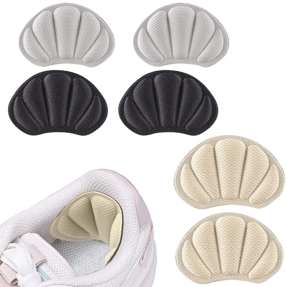 Zhihuitl Heel Cushion Pads,3 Pairs Heel Pads,Heel Grips Shoe Pads,Heel Cushion Inserts,Self Adhesive Heel Cushion,Anti-Slip Heel Pads,For Loose Shoes Women Me