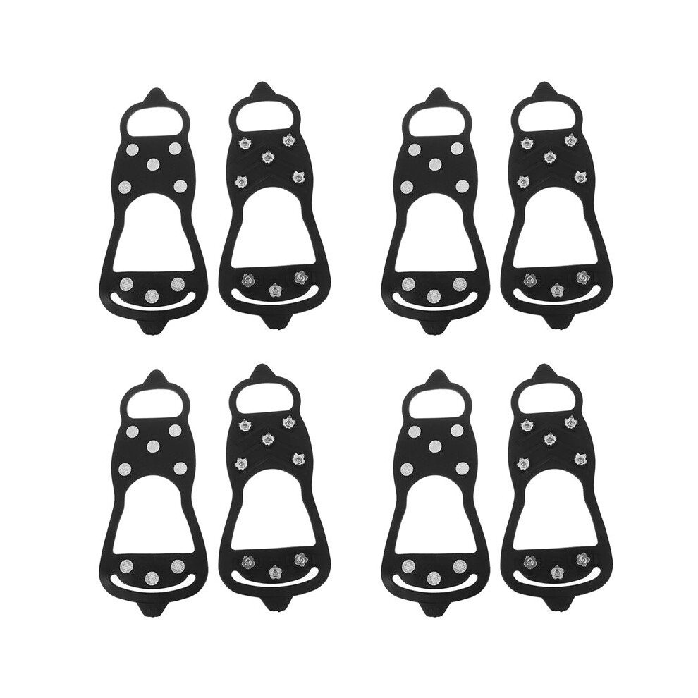8X 8 Teeth Ice Gripper Spike For Shoes Winter Outdoor Anti-Slip Hiking Mountain Climbing Ice Snow Crampons Anti-Slip 4713844881839
