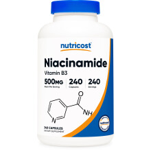 Nutricost Vitamin B3 Niacinamide 500mg, 240 Capsules - Gluten Free, Non-GMO, Soy Free, No Niacin Flush, Energy Boost, Premium Qual