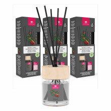 Cristalinas 35ml Sandalwood & Cedar Air Fresheners for Home - Reed Diffusers for home - Home Fragrance Lasts upto 8 weeks - Room Diffuser Sticks with