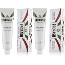 Proraso Shaving Cream Tube 150ml Sensitive Shaving Cream for Men Protects Skin