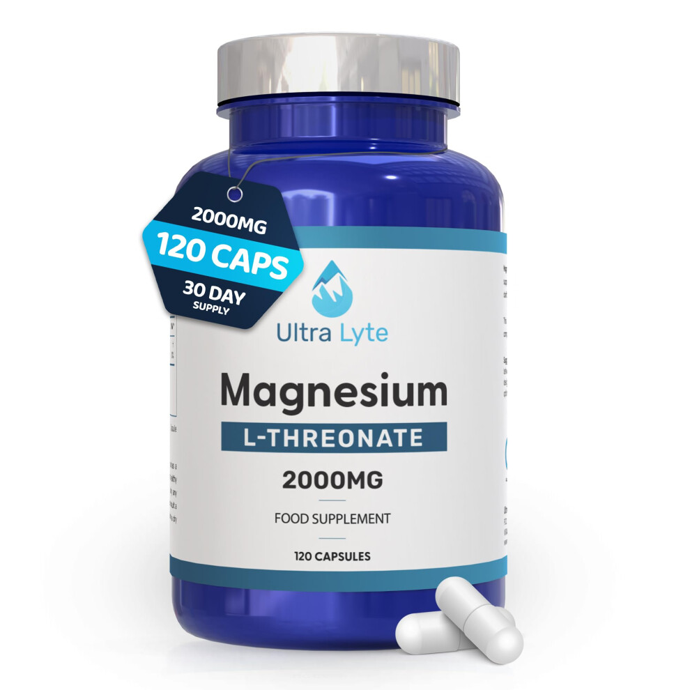 Ultra Lyte Magnesium L|Threonate Â 2000Mg Magnesium Supplement For Cognitive Support Â