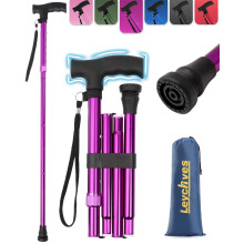Walking Stick for Women Adjustable Folding Walking Sticks for 5.2FT|6.1FT Ladies 5|Section