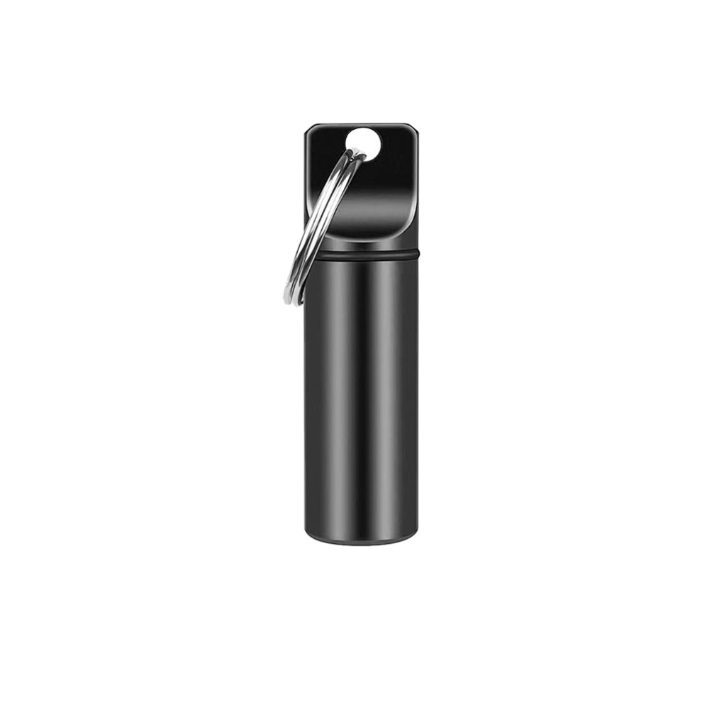 Lmyzcbzl Waterproof Aluminum Pill Box Pill Box Keychain Pocket Pill Case Portable