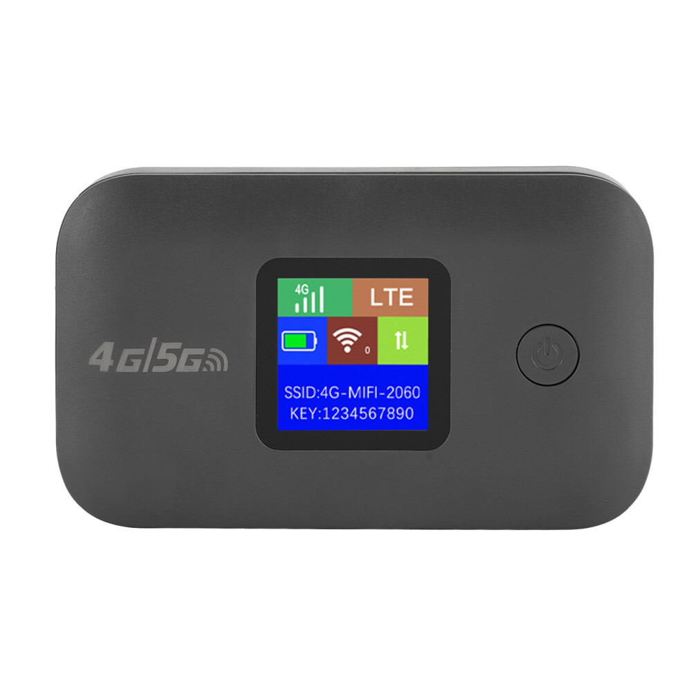 4G Lte Mobile Hotspot Router, 3000Mah, Supports 8-10 Users, Black 8491390926339