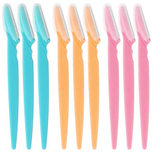 Sularpek 9 Pcs Eyebrow Razors, Face Razors for Women, Facial Hair Remover and Tr