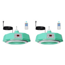 2X Chicken Coop Heater for Winter, Chicken Heater Built-in Lamp, Safety Thermostat Control, Overheat Protection US Plug