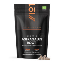 Organic Astragalus 2100mg – Potent & Clean Formula - Organic Certified - Resealable and Recyclable Pouch – 90 Vegan Capsules by Alpha01