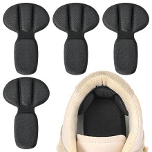 Back of Heel Cushion Pads, 4Pcs Mesh Adhesive Heel Grips Inserts for Boots, Loose Shoes Too Big, Reusable Heel Guards Liners for Women Men, Anti Blis