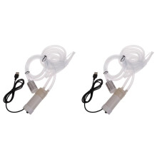 2X Water Pump, 5 V Self-Priming Water Pump, Small USB-Powered Vacuum Pump, Electric Water Pump (1 Metre)