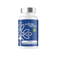 Edible Health Hydrolysed Marine Collagen Type II Capsules – 1025mg with Hyaluronic Acid & Vitamin C, High Strength Skin & Joint Support – 60 Caps