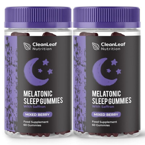 Twin Pack Natural Sleep Support Gummies for Adults | Formula for Restful