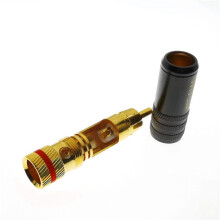 20X WBT-0144 PozłAcana Wtyczka dla RCA Typ Wtyczki dla RCA Wtyczka AV Audio i Wideo Złącze Wtykowe Wideo