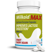 Milkaid Max Lactase Enzyme Capsule for Lactose Intolerance Relief | Prevents Win
