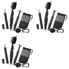 3X Club Cleaner Kit, Retractable Brush and 6 Club Sharpener for U & V-Grooves