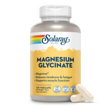 Solaray Magnesium Glycinate Chelated | 120 Vegan Capsules | 350mg Elemental Magnesium