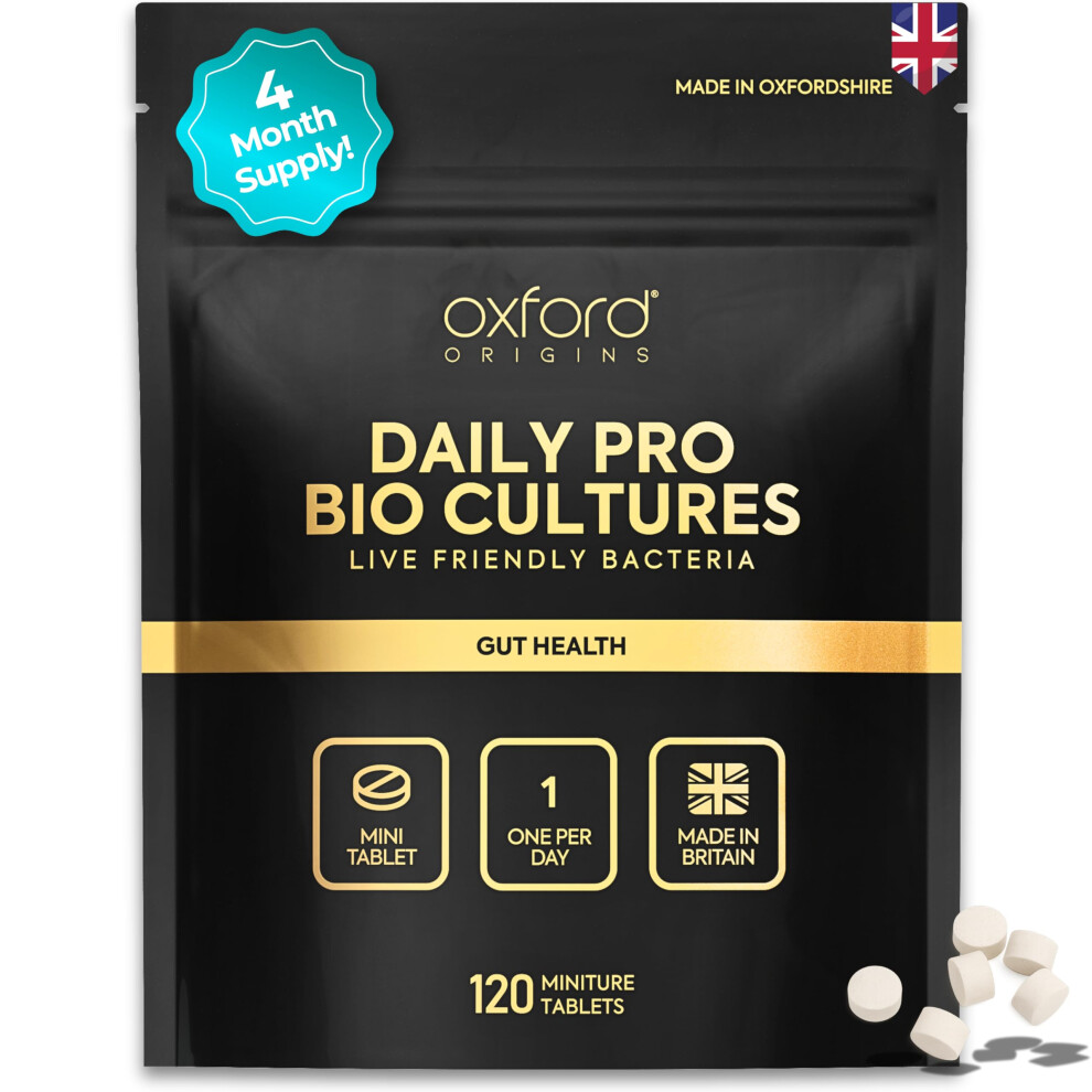 Oxford Origins Award|Winning Micro Probiotics Supplement Made In The Uk | 120 Mini Tablets