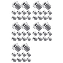 50 Stück 3/8 Zoll Batteriebolzenmuttern, Geschlossene Muttern Aus Edelstahl für Standard-3/8 Zoll Bolzen