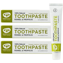 Green People Fennel & Propolis Toothpaste | 100% Natural Non|Mint Toothpaste for
