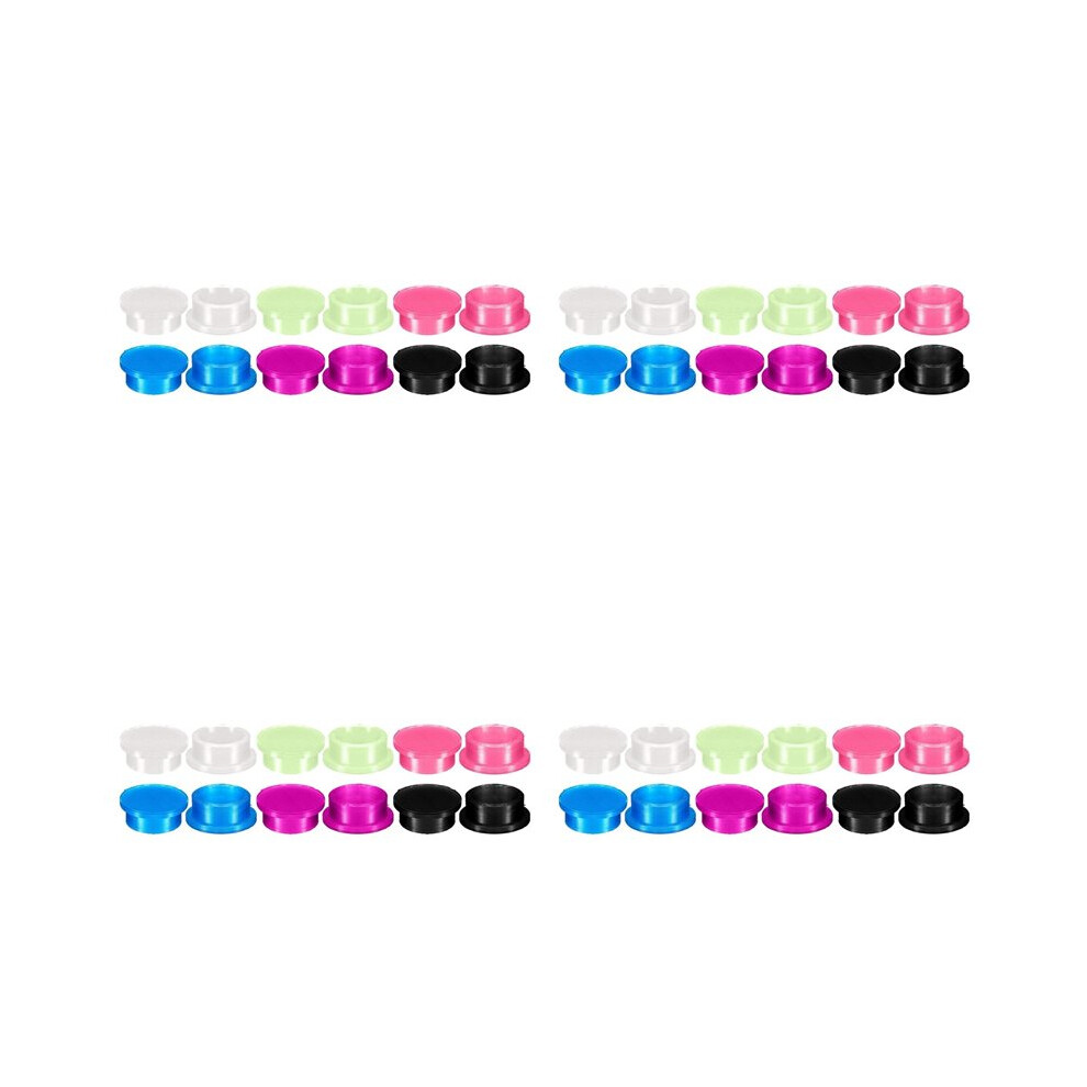 48 Pack Vials Caps 3ml Glass Protective Vial Caps Vial Adapter, Lids Cover Reusable for 3ml Injection Vials Storage Cap