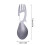 Titanium Spork – Ελαφρύ πιρούνι και κουτάλι κάμπινγκ, συμβατό με σακίδια πλάτης, 3