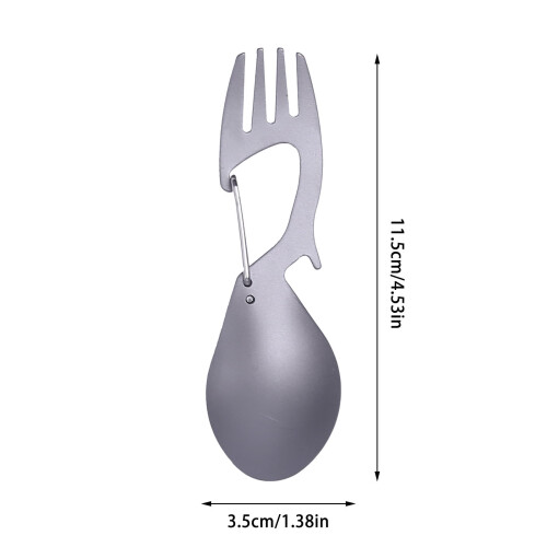 Titanium Spork – Ελαφρύ πιρούνι και κουτάλι κάμπινγκ, συμβατό με σακίδια πλάτης, 2