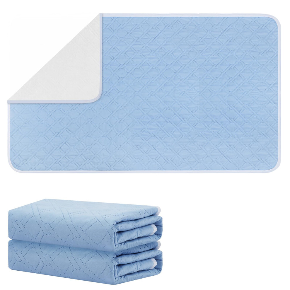 Fefod Washable Incontinence Bed Pad For Adults & Children 2Pack Reusable Bed