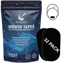 Mouth Tape for Sleeping 32 Pack (Black) – Sleep Tape, Hypoallergenic Sleep Strip