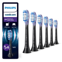 Philips Sonicare G3 Premium Gum Care Genuine Replacement Toothbrush Heads Black 6