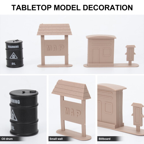 FRCOLOR100PCS Σετ παιχνιδιών για μοντέλα φράχτη, DIY, συναρμολόγηση, τσάντα με άμμο, 2