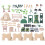FRCOLOR100PCS Σετ παιχνιδιών για μοντέλα φράχτη, DIY, συναρμολόγηση, τσάντα με άμμο, 4