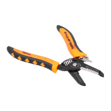 7-Zoll-Stahldraht-Abisolierzange, ergonomischer Griff, Modell JM-CT4-12