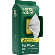 Earth Rated Pet Wipes, Hypoallergenic, White Tea & Basil, 100 Count