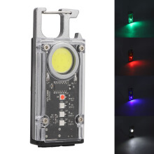 Compact High Lumens Waterproof USB Keyring Light with Bottle Opener for Camping