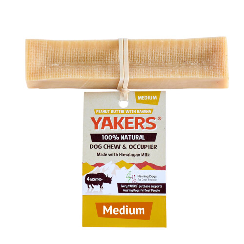 Yakers YAKERS Peanut Butter Dog Chew Medium