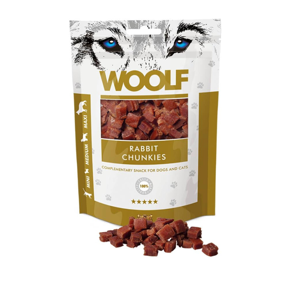 Woolf Chunkies - Complementary Snacks For Dogs. Dog Treats With Natural Ingredients And High Meat Content, Balanced Nutrition, Free From Art