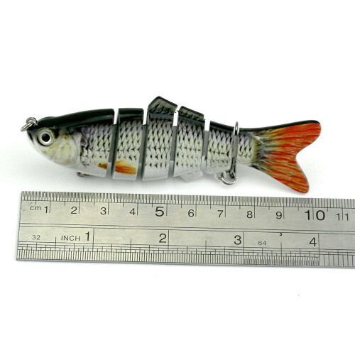 Κιτ 3 τεμαχίων 6 τεμαχίων Swimbait Lures - Σκληρά δολώματα 3D Eyes για λαβράκι/walleye, δολώματα 1
