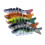 Κιτ 3 τεμαχίων 6 τεμαχίων Swimbait Lures - Σκληρά δολώματα 3D Eyes για λαβράκι/walleye, δολώματα 3