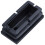 80 Pcs Black Plastic Rectangular Blanking End Caps Inserts 20mm X 40mm 8