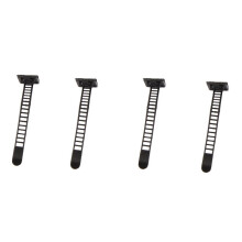 200Pcs Black Sticky Adjustable Wire Ties Cable Clips Clamp Plastic Self Adhesive Cable Ties Fix Holder Clips