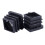 Square Tubing Pipe End Caps Insert Plugs M8 Thread 20x20mm 60Pcs Black 3
